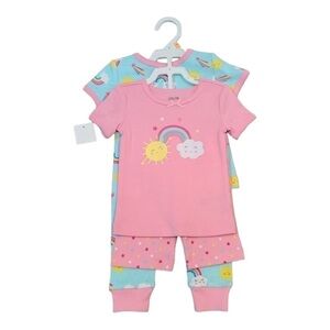 Little Me Pajamas Sunshine & Rainbow Patterned 2 sets Size 18 months